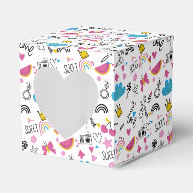 Caixinha De Lembrancinhas Cotovelo-cotovelo-cólico-cólico, branco, ilustrado (Frente)