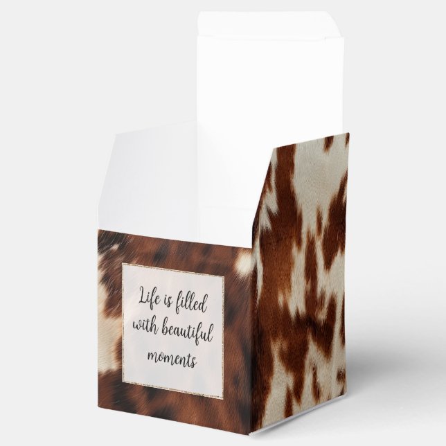 Caixinha De Lembrancinhas Couve-branca-castanha (Aberto)