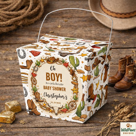 Caixinha De Lembrancinhas Cowboy Wild West Rodeo Ranch | Rustic Western Baby