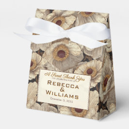 Caixinha De Lembrancinhas Cozy Anemones Themed Outdoor Wedding