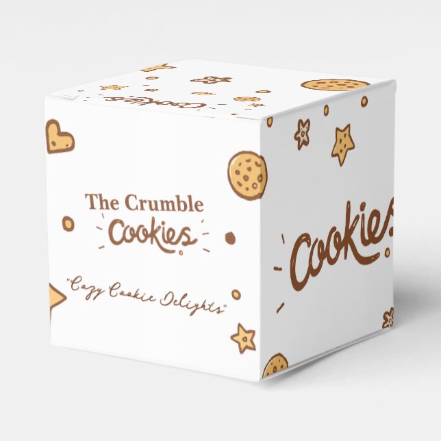 Caixinha De Lembrancinhas Cozy Cookie Delights (Frente)