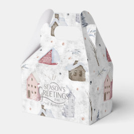 Caixinha De Lembrancinhas Cozy Home Christmas Pink ID985
