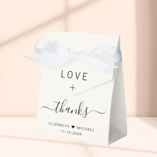 Caixinha De Lembrancinhas Creme de Amor e Agradecimento Casamento
