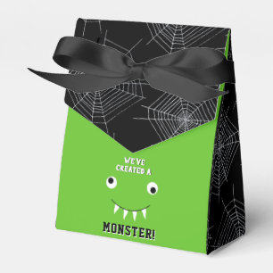 Caixinha De Lembrancinhas "Criamos um monstro" Chá de fraldas de Halloween