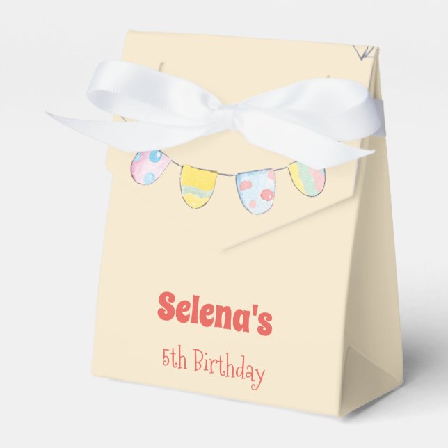 Caixinha De Lembrancinhas Criança de animais da floresta aquática (Frente)