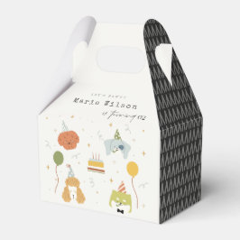 Caixinha De Lembrancinhas Crianças Bonitas Festejam Cães De Papoila Qualquer