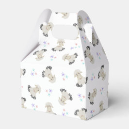 Caixinha De Lembrancinhas Crianças de Ovelha Bonitas Fazenda Animais Barnyar