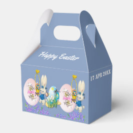 Caixinha De Lembrancinhas Crianças Florais De Caça De Ovos Coelhinhos De Pin