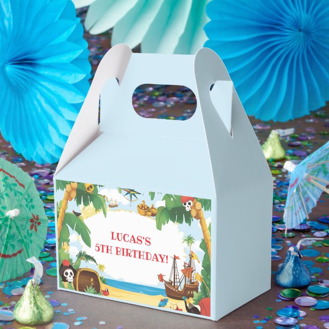 Caixinha De Lembrancinhas Crianças Piratas Festa de aniversário de Navios (Festa)