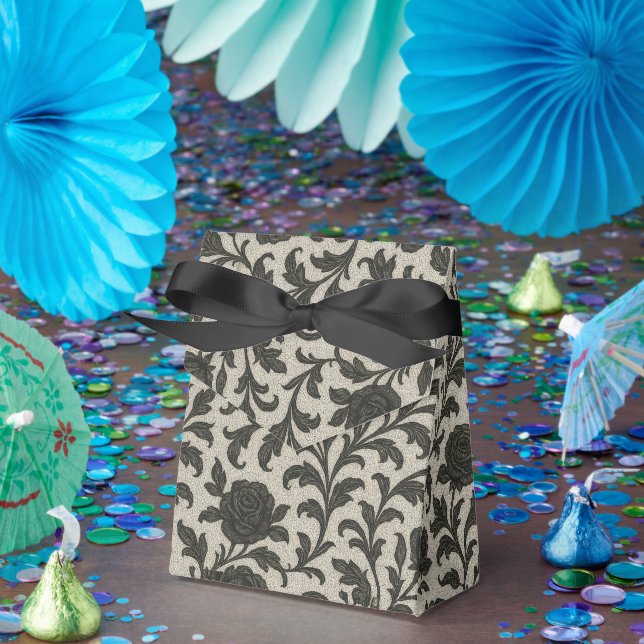 Caixinha De Lembrancinhas Crimson Nocturne Bloom Victorian (Festa)