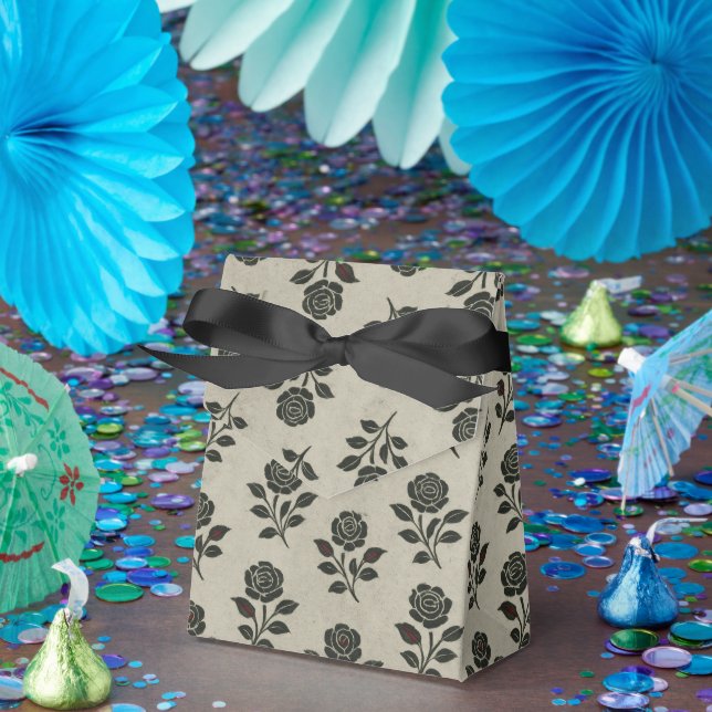 Caixinha De Lembrancinhas Crimson Nocturne Bloom Victorian (Festa)