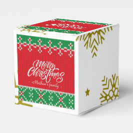 CAIXINHA DE LEMBRANCINHAS CRISTÃOS DE FELIZ VERMELHA DA FAMÍLIA PERSONALIZAD