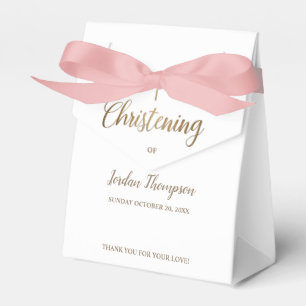 Caixinha De Lembrancinhas Cruz de ouro branco puro Natal Obrigado