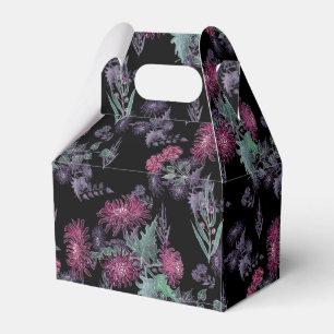 Caixinha De Lembrancinhas Crysântemos de aquarela flores florescendo