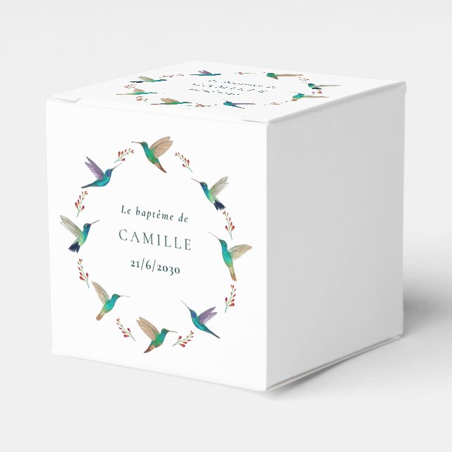 Caixinha De Lembrancinhas Cube surprise baptême (Frente)