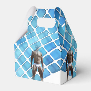 Caixinha De Lembrancinhas Cueca do Homem de SlipperyJoe, abdominais masculin