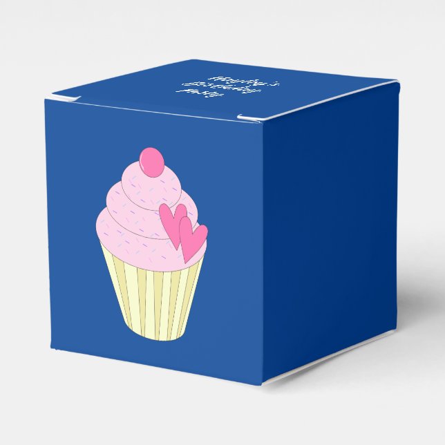 Caixinha De Lembrancinhas cupcakes decorados ilusima (Frente)