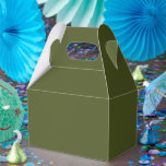 Caixinha De Lembrancinhas Customizable Army Green Simple Attractive Gable<br><div class="desc">Make your event unforgettable with Customizable Army Green Simple Gable Favor Boxes. Featuring a clean,  minimalist design in a sleek military green,  these sturdy boxes are perfect for weddings,  parties,  or corporate events. Easily personalize them with names,  dates,  or messages to match your unique theme and style.</div>