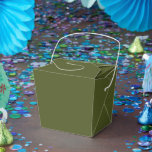 Caixinha De Lembrancinhas Customizable Army Green Simple Attractive Take Out<br><div class="desc">Make your event unforgettable with Customizable Army Green Simple Take Out Favor Boxes. Featuring a clean,  minimalist design in a sleek military green,  these sturdy boxes are perfect for weddings,  parties,  or corporate events. Easily personalize them with names,  dates,  or messages to match your unique theme and style.</div>