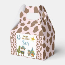 Cute Cow print Cowboy Birthday