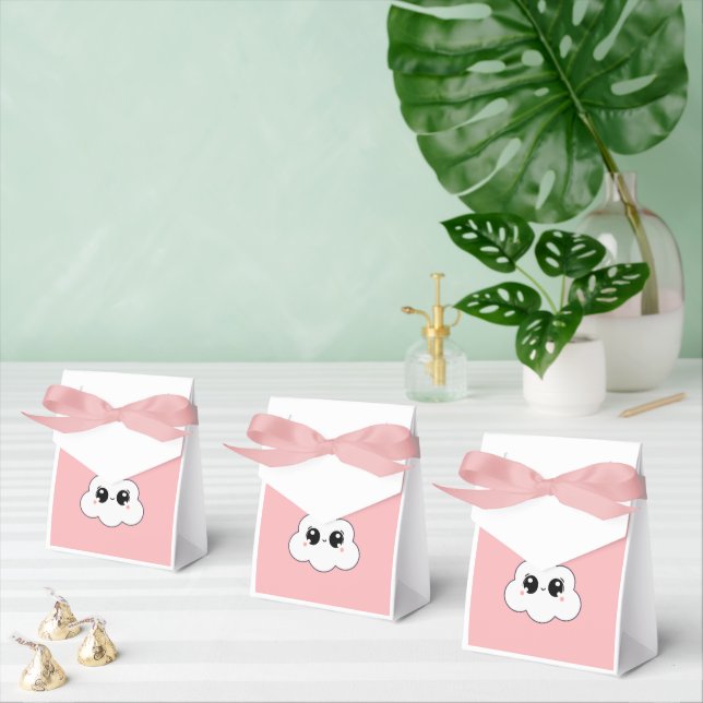Caixinha De Lembrancinhas Cute Kawaii Happy Cloud Minimalist Design (Múltiplo)