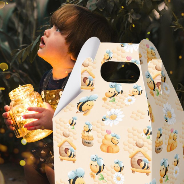 Caixinha De Lembrancinhas Cute Kids Honeybee Pattern (Criador carregado)