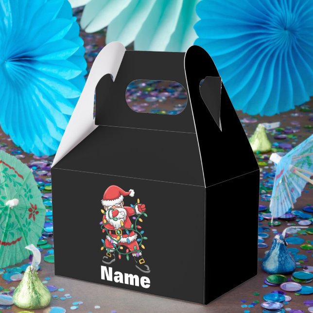 Caixinha De Lembrancinhas Dabbing Santa Funny Personalized Christmas Gift (Festa)