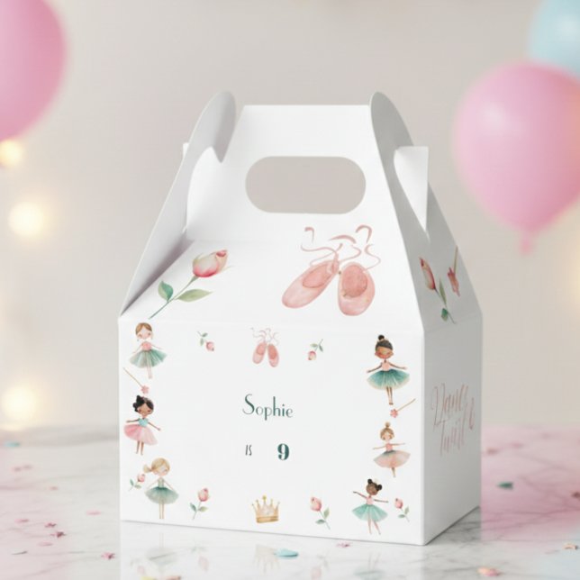 Caixinha De Lembrancinhas Dança e festa de aniversário das raparigas (Criador carregado)