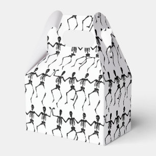 Caixinha De Lembrancinhas Dançando esqueletos no Halloween