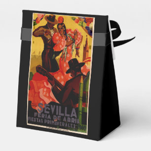 Caixinha De Lembrancinhas Dançarinos do flamenco do vintage espanhóis