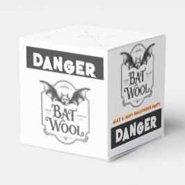 Caixinha De Lembrancinhas DANGER Bat Wool Party Spooky Candy