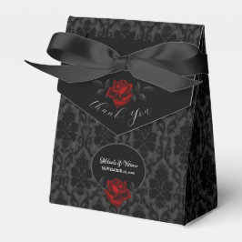 Caixinha De Lembrancinhas Dark Gothic Rose Wedding Favor Boxes