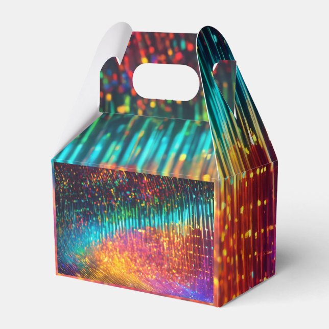 Caixinha De Lembrancinhas "Dazzling Delight: Glamorous Sparkle" (Frente)