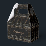 Caixinha De Lembrancinhas Deco de Empena Preto e Dourado<br><div class="desc">*Personalize adicionando seu texto ou redimensionando a imagem em ladrilho.</div>