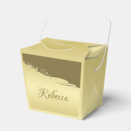 Caixinha De Lembrancinhas Decoração de ouro de luxo em ouro militar Favo