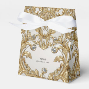 Caixinha De Lembrancinhas Decorative Dourado Favor Box