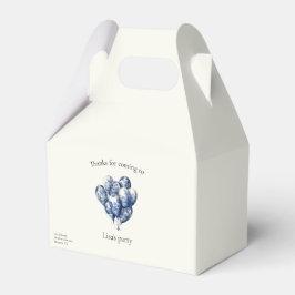 Caixinha De Lembrancinhas Delft Blue Balloons personalizáveis