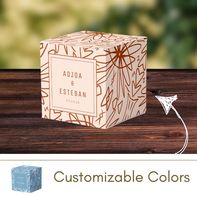 Caixinha De Lembrancinhas Desenho Artístico Boêmico Moderno (Criador carregado)