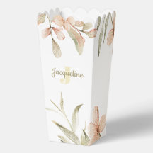 Desenho de flor de bebê rosa pastel Monograma