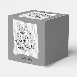 Caixinha De Lembrancinhas Desenhos do Jardim da Borboleta