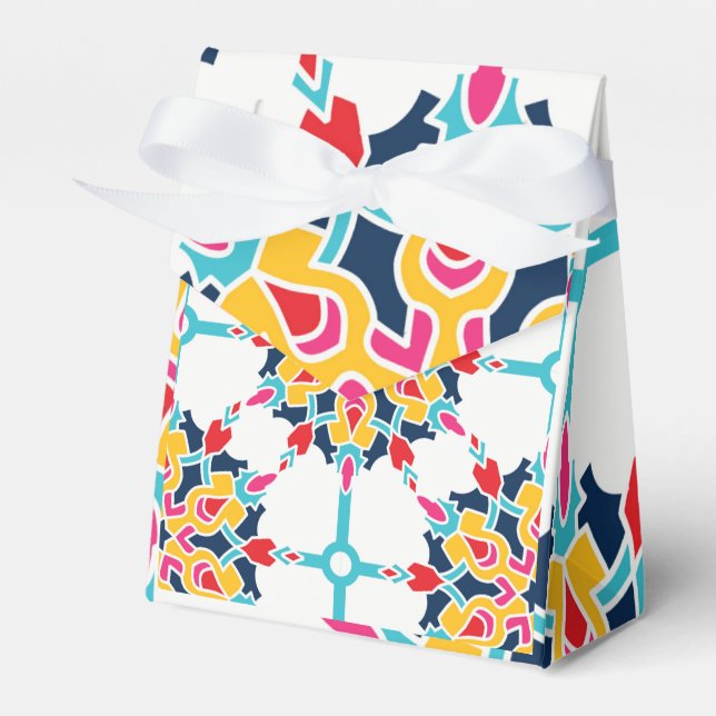 Caixinha De Lembrancinhas Design Colorida Turca Invisível (Frente)