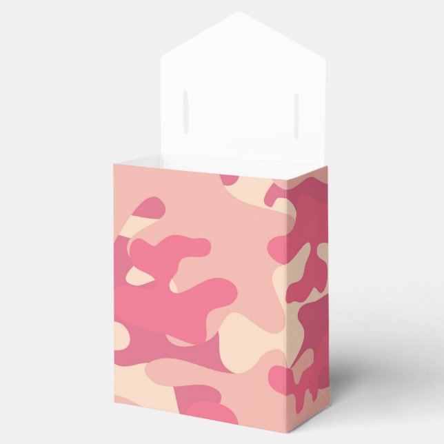 Caixinha De Lembrancinhas Design de Camo Rosa (Aberto)