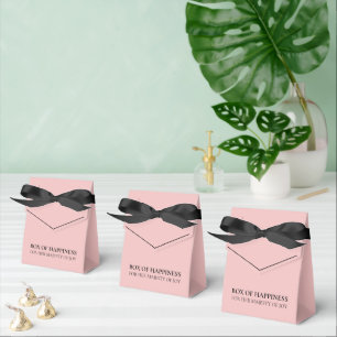 Caixinha De Lembrancinhas Design de Favor de Aniversário Feminino   Rosa Beg