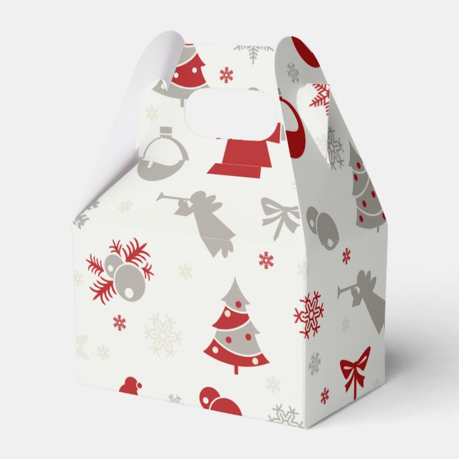 Caixinha De Lembrancinhas Design de Natal (Frente)