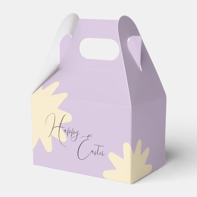 Caixinha De Lembrancinhas Design de Sacola de Presente Estrela Flor Amarela (Frente)