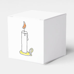Caixinha De Lembrancinhas Design do Cartoon Candlestick Holiday