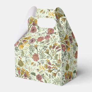 Caixinha De Lembrancinhas design floral da flor do teste padrão da abelha d