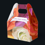 Caixinha De Lembrancinhas Design Floral Nome Personalizado<br><div class="desc">Desenho floral colorido. Caixas de lembrancinhas personalizadas. Edite o texto para personalizar. Ideia de decoração para festa.</div>