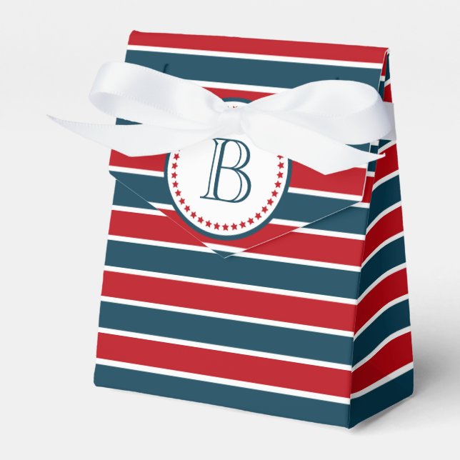 Caixinha De Lembrancinhas Design Monograma (Frente)