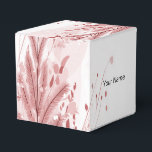 Caixinha De Lembrancinhas Desorte de Neve Vermelha de Pinheiro de Natal Boni<br><div class="desc">Desdecoração de Neve em Pinheiros de Natal Vermelho - Boas Caixas de Favor. Único,  bonito,  na moda design. Fácil de ser personalizado. O estilo,  o tamanho e as cores da fonte podem ser alterados. Itens correspondentes disponíveis.</div>